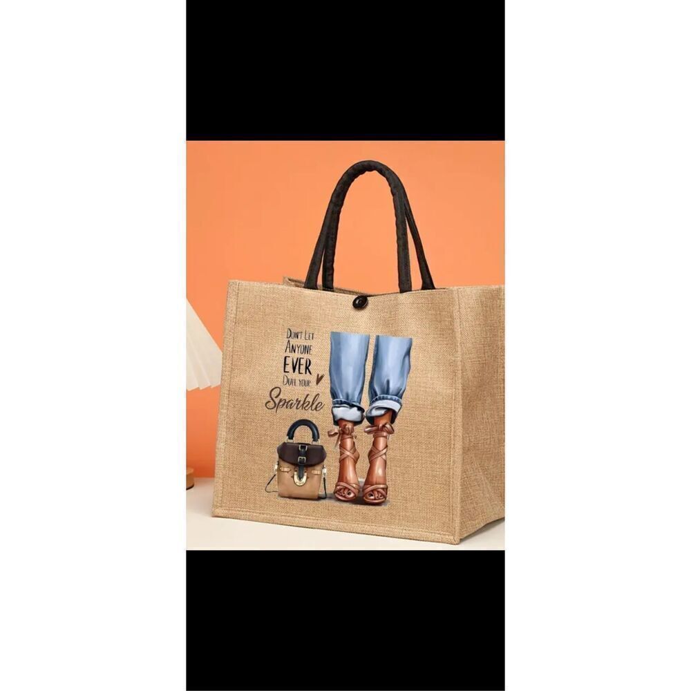 Fashion Girl canvas  tote bag/shoulder bag/shopping bag